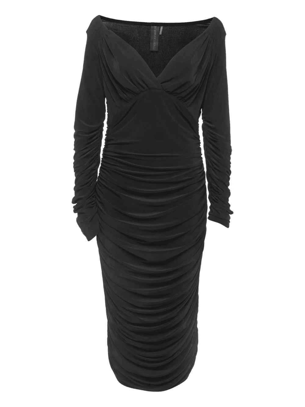 draped midi dress - Image 1