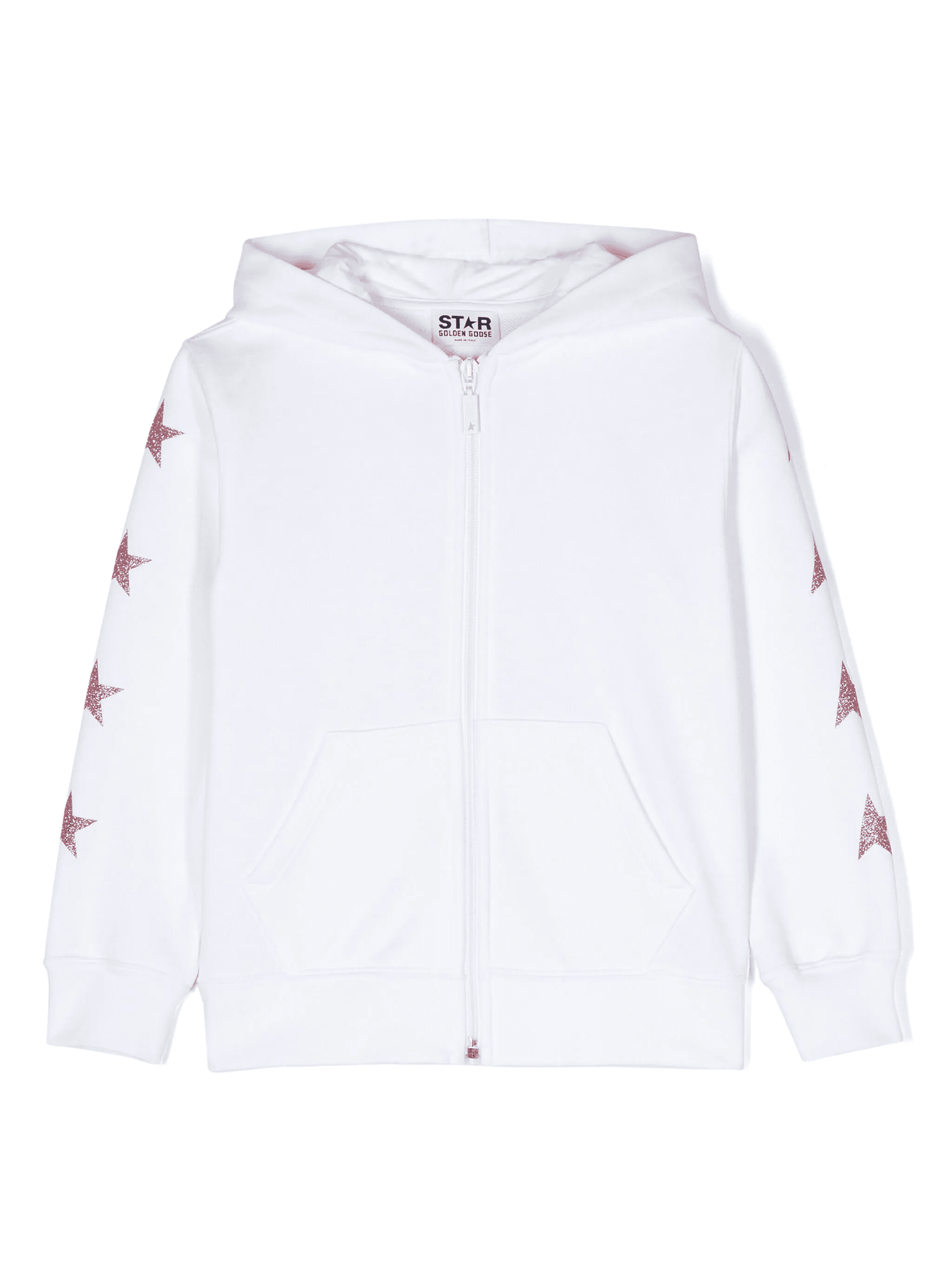 star-print zipped hoodie - Image 1