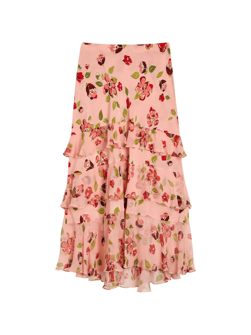 Preslee floral-pattern midi skirt - Image 1