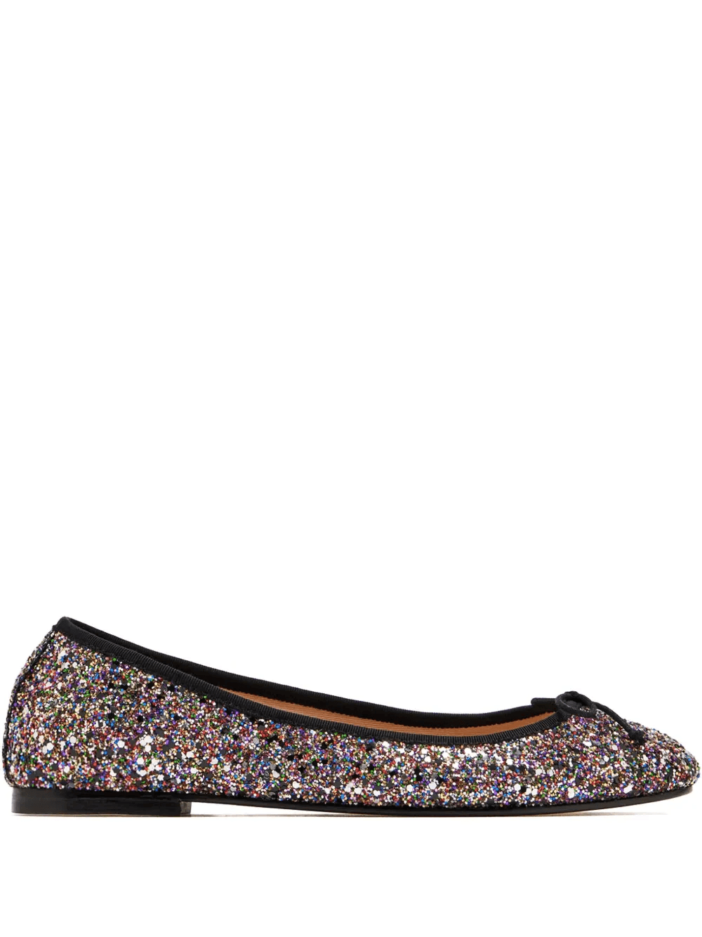 glitter bow-detail ballet flats - Image 1