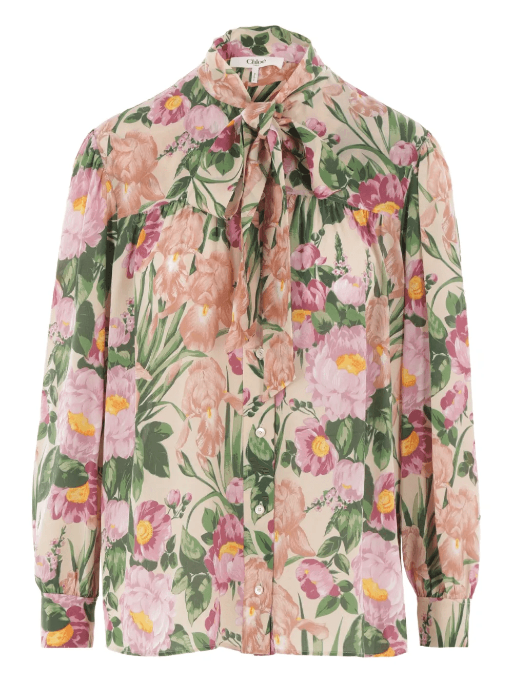 lavallière silk blouse - Image 1
