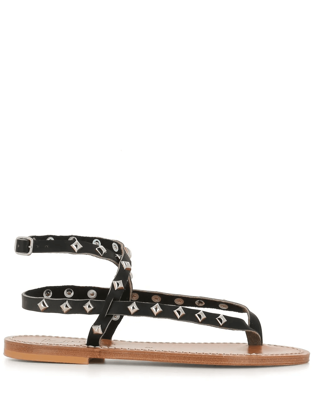 Deltapyr stud-embellished flat sandals - Image 1