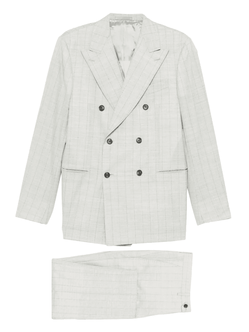 Norma double-breasted check-pattern suit - Image 1