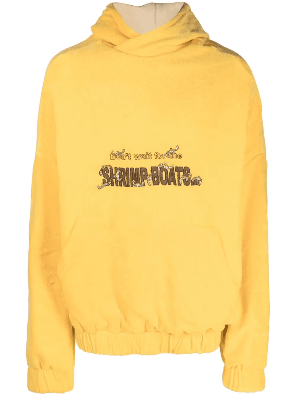 slogan embroidery oversized hoodie - Image 1