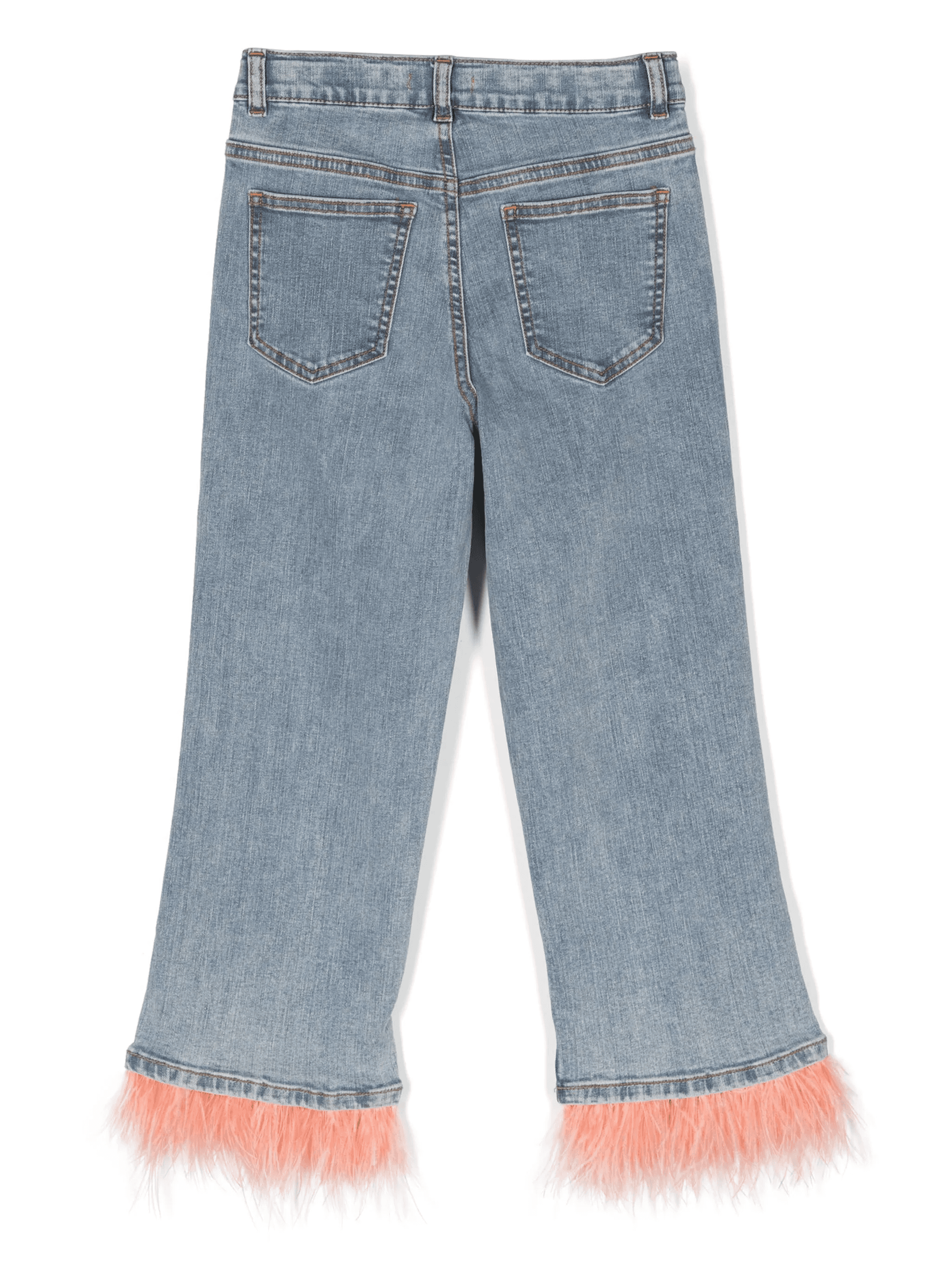 fringed organic cotton jeans - Image 1