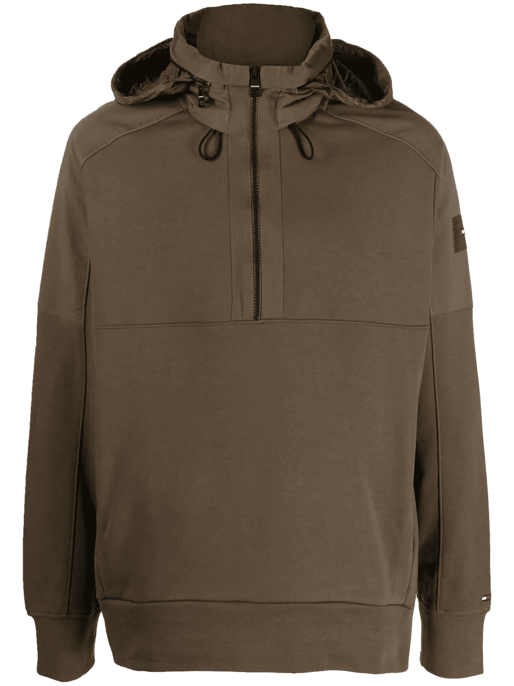 short-zip hooded jacket - Image 1