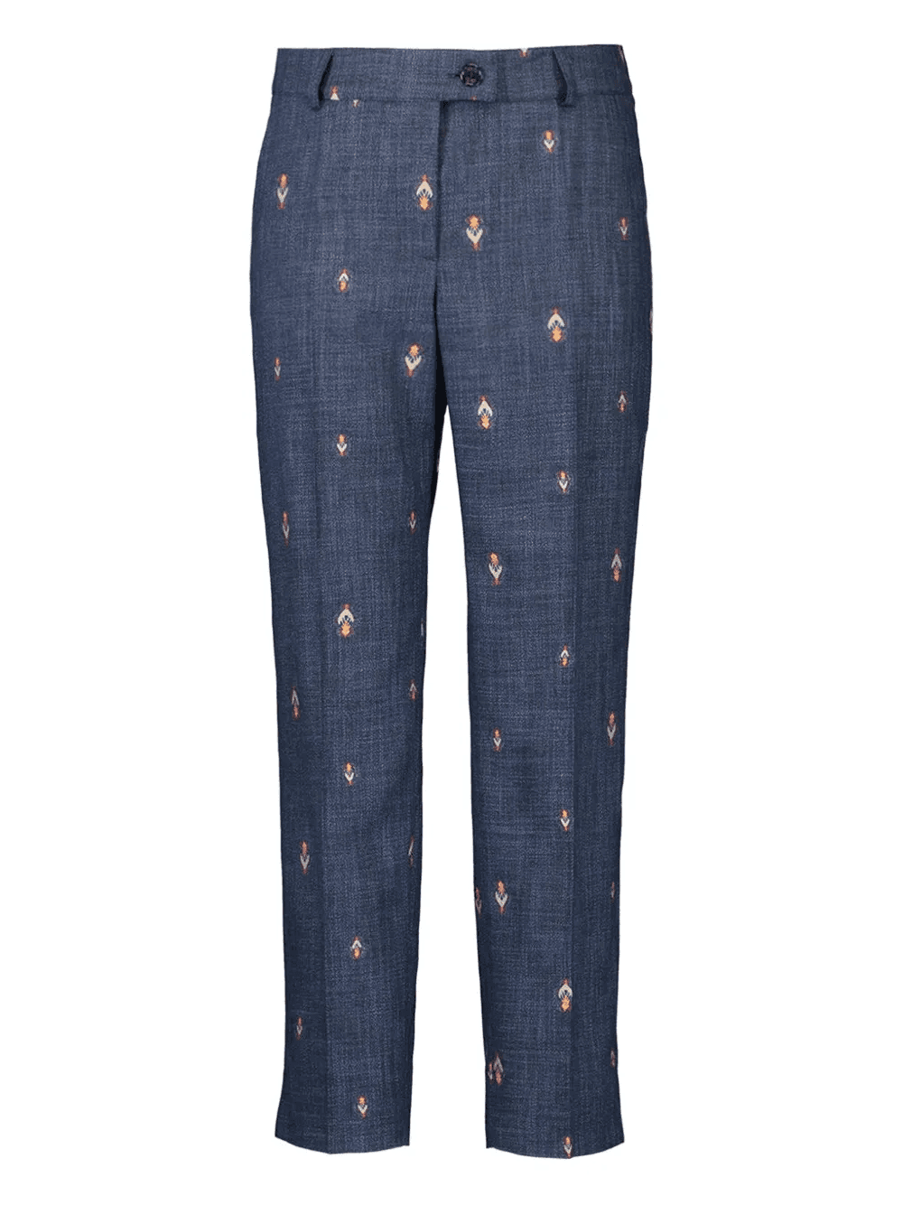 tulip-embroidered trousers - Image 1