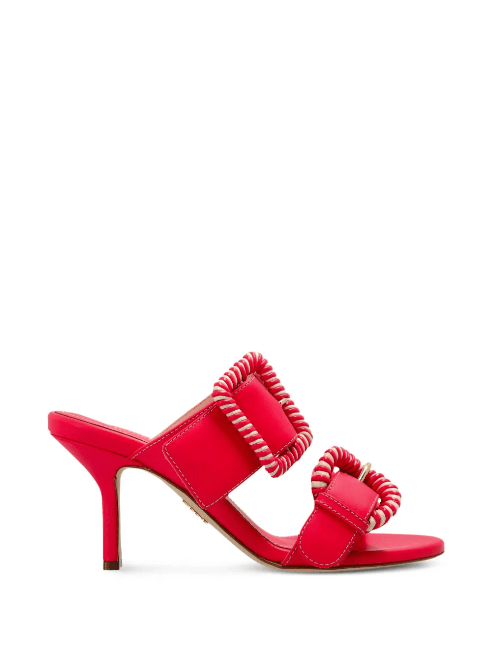 buckle-strap leather mules - Image 1