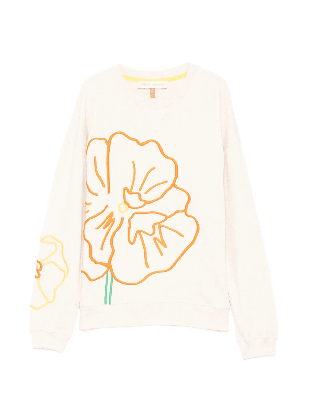 floral-embroidered sweatshirt - Image 1