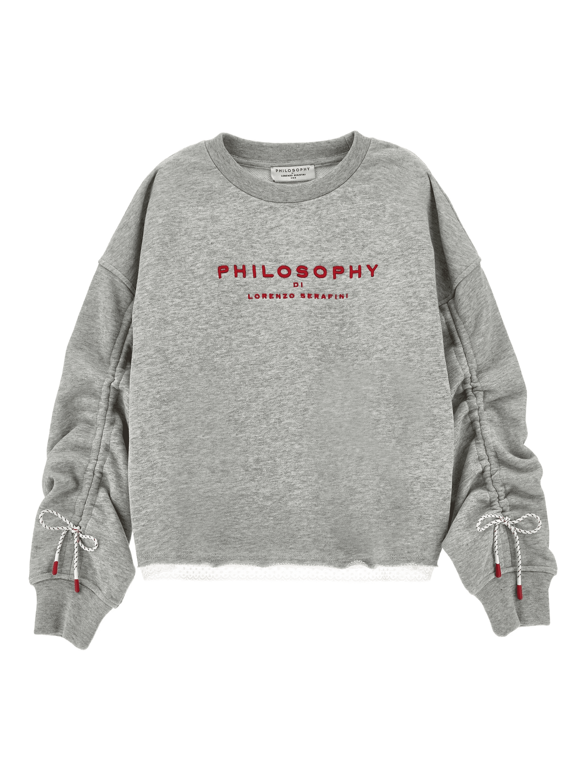 drawstring-sleeves sweatshirt - Image 1