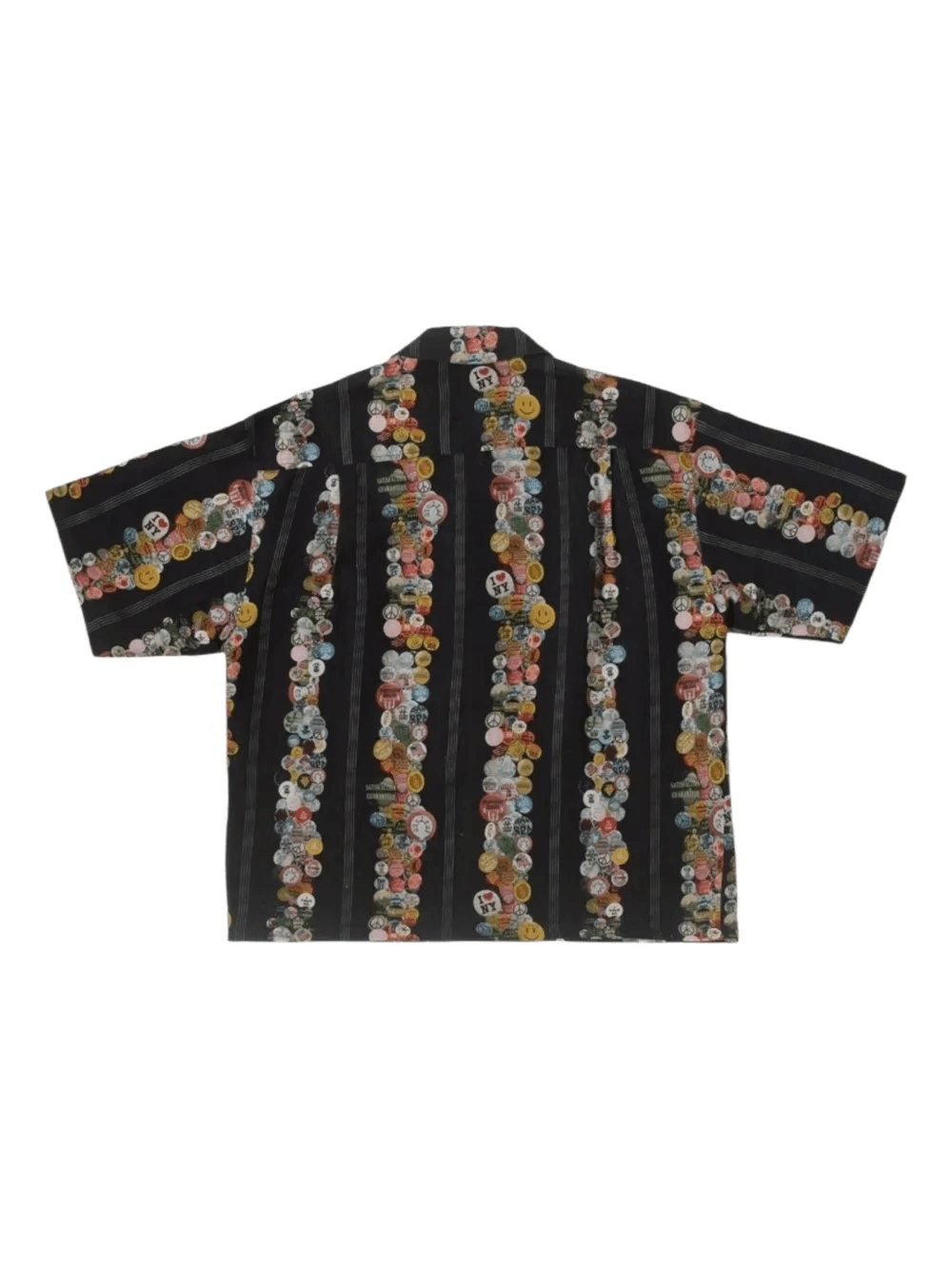 button-detail striped shirt - Image 1