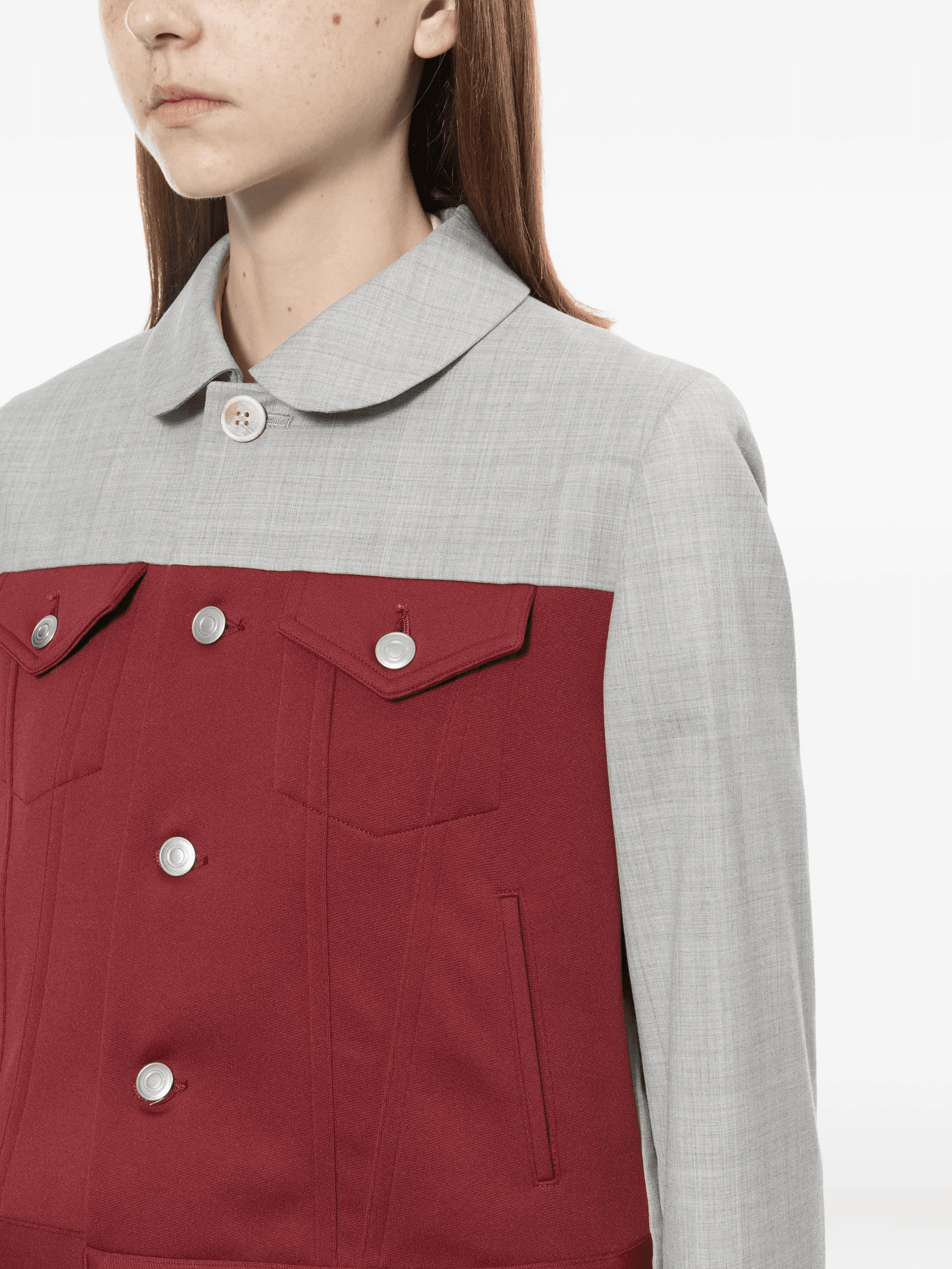 two-tone panelled jacket - Image 1