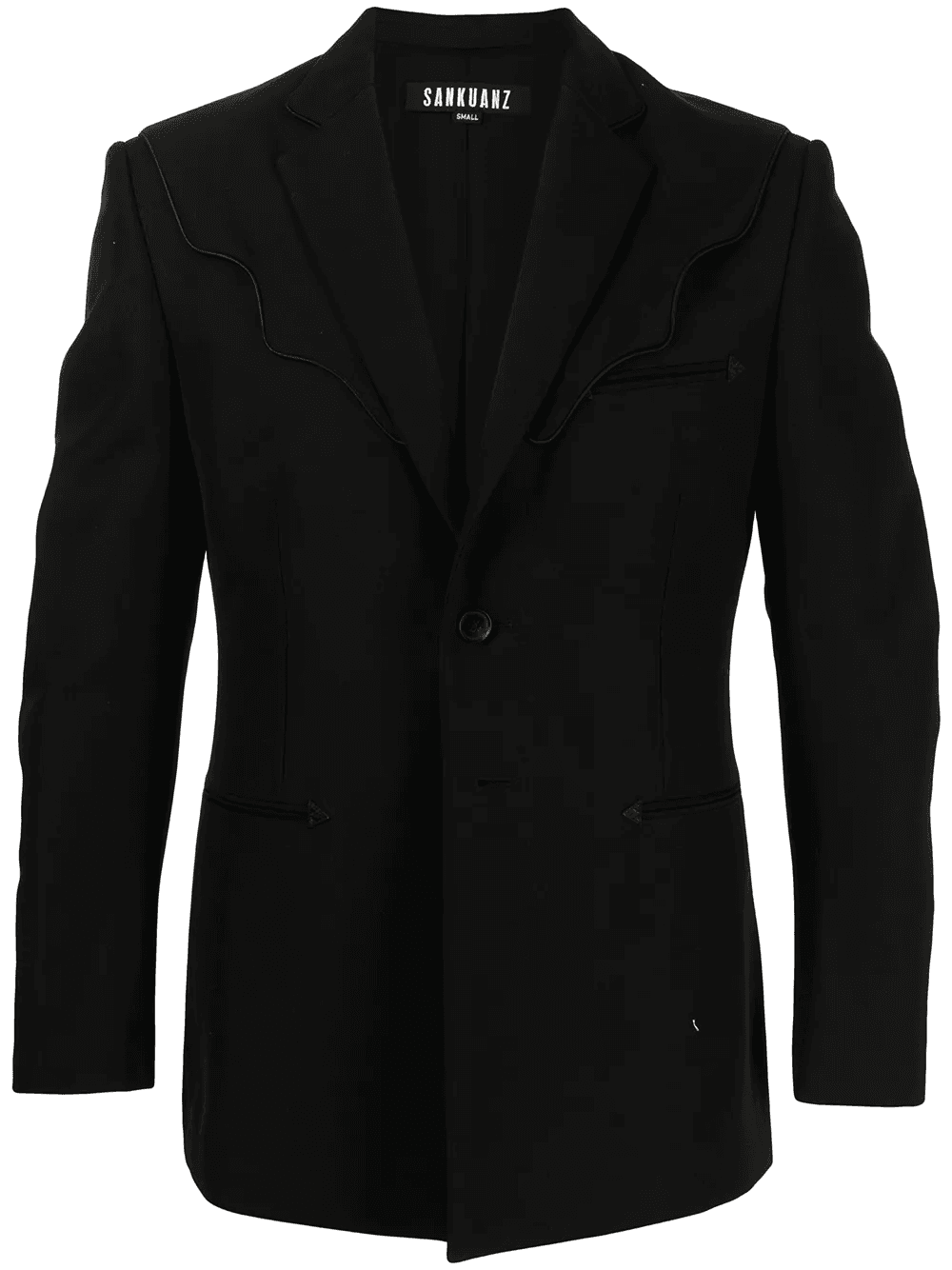 single-breasted wool blazer - Image 1