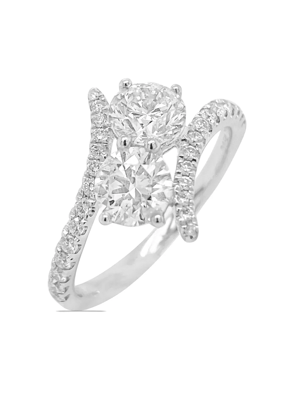 platinum white diamond ring - Image 1