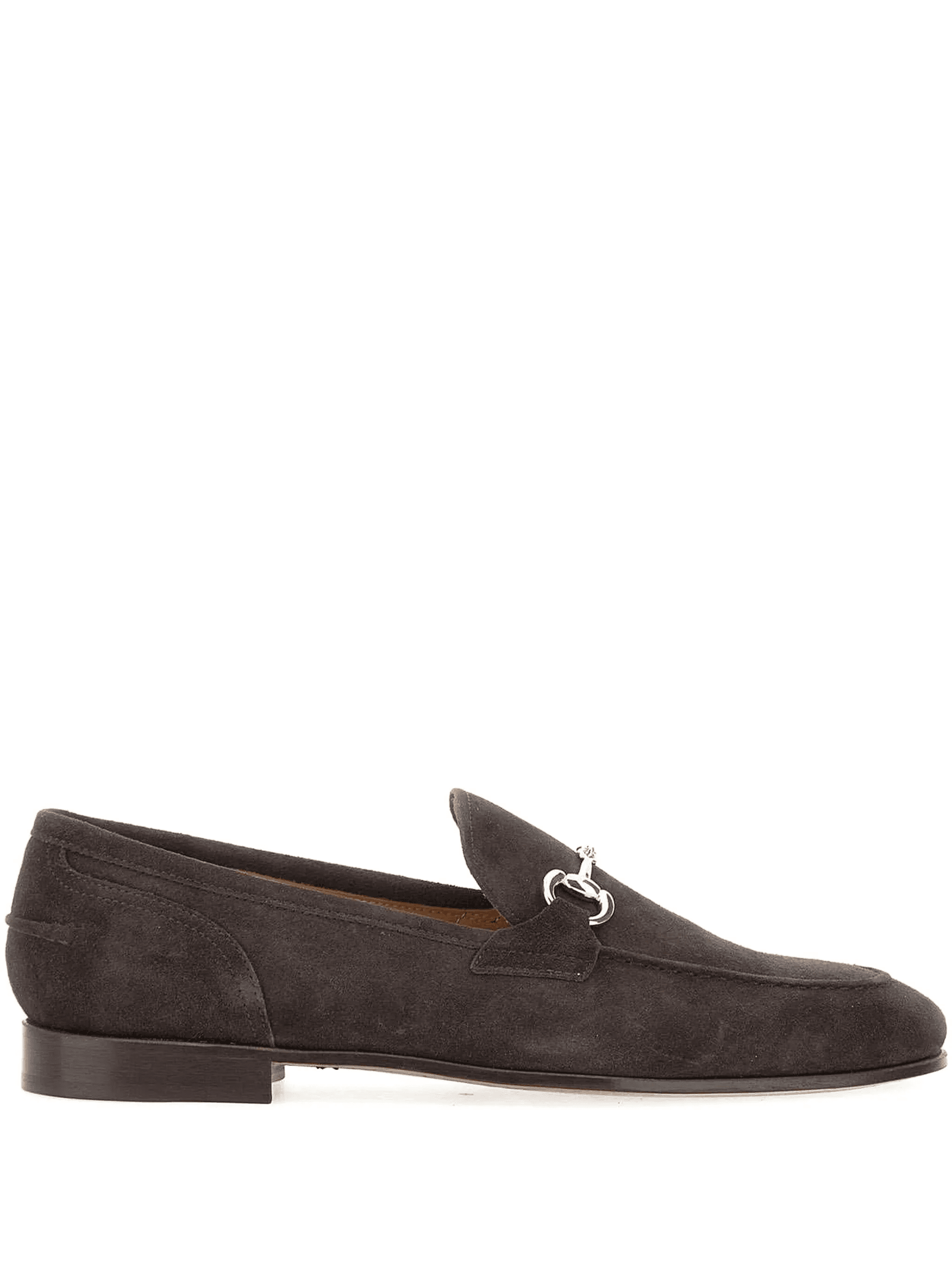 almond-toe suede loafers - Image 1