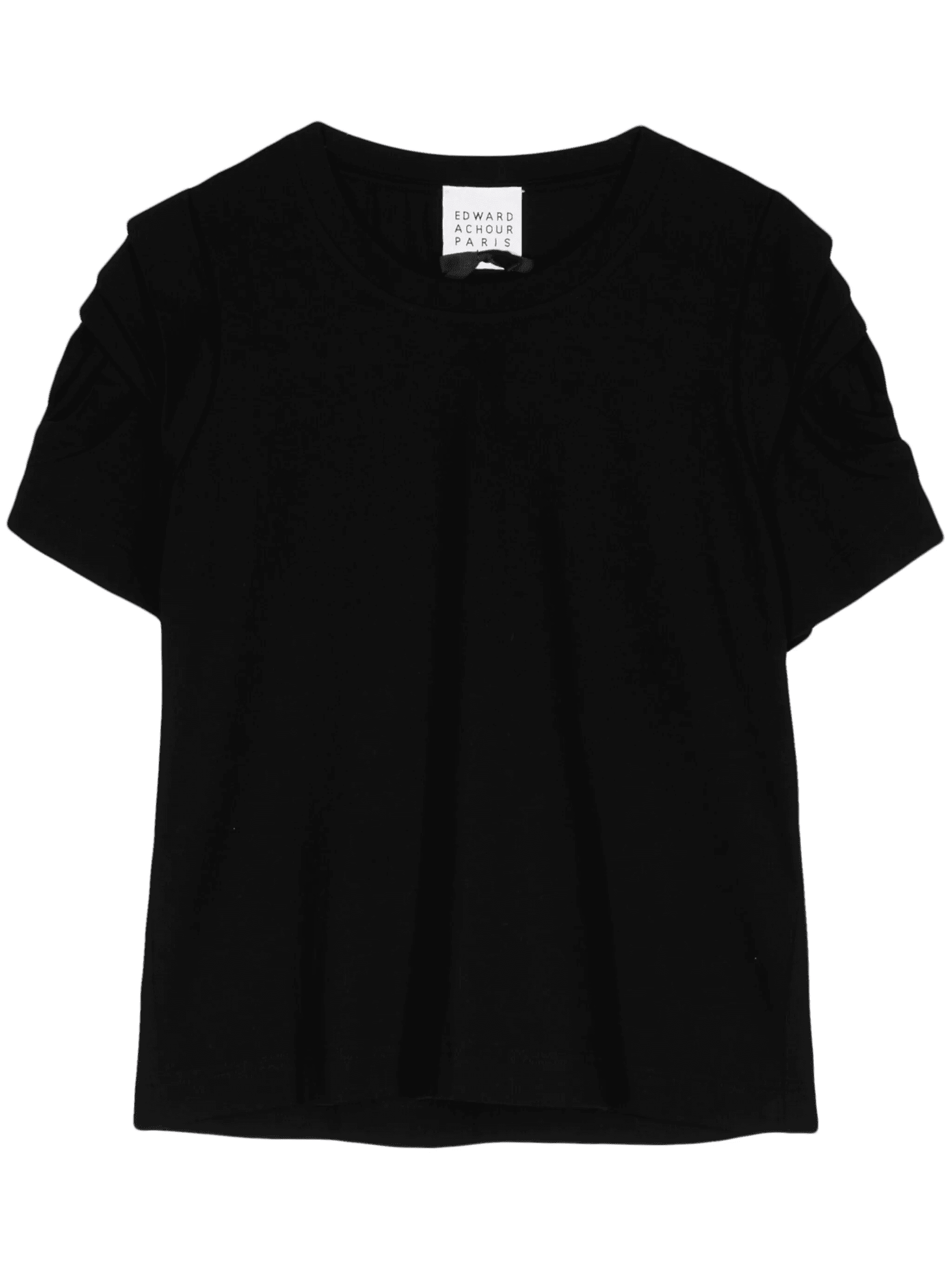round-neck cotton T-shirt - Image 1
