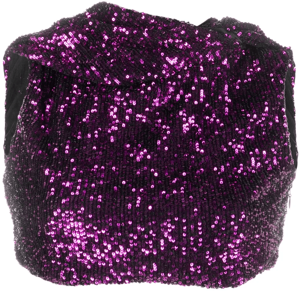 sequin-embellished crop top - Image 1