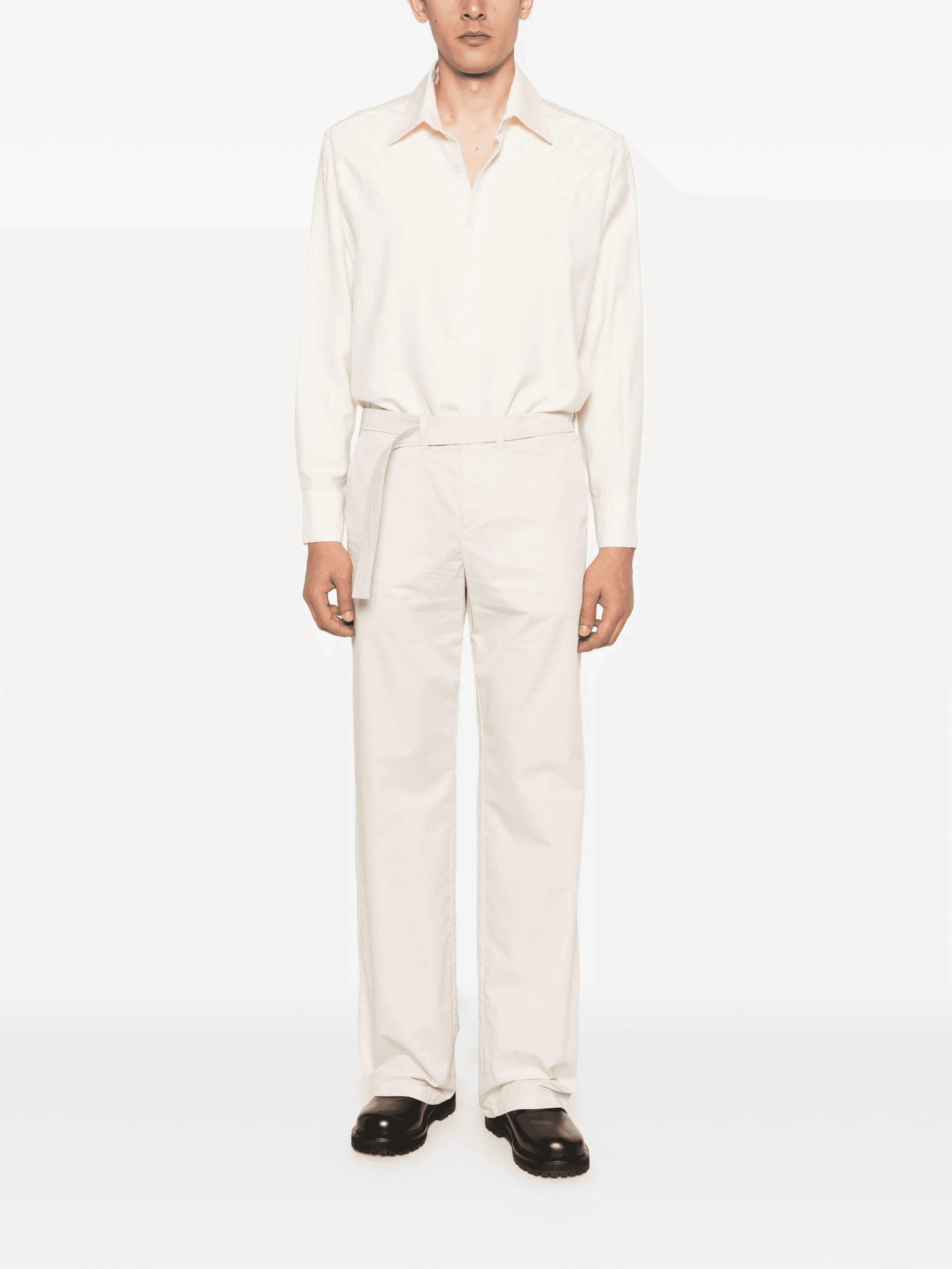 belted suit trousers - Image 1