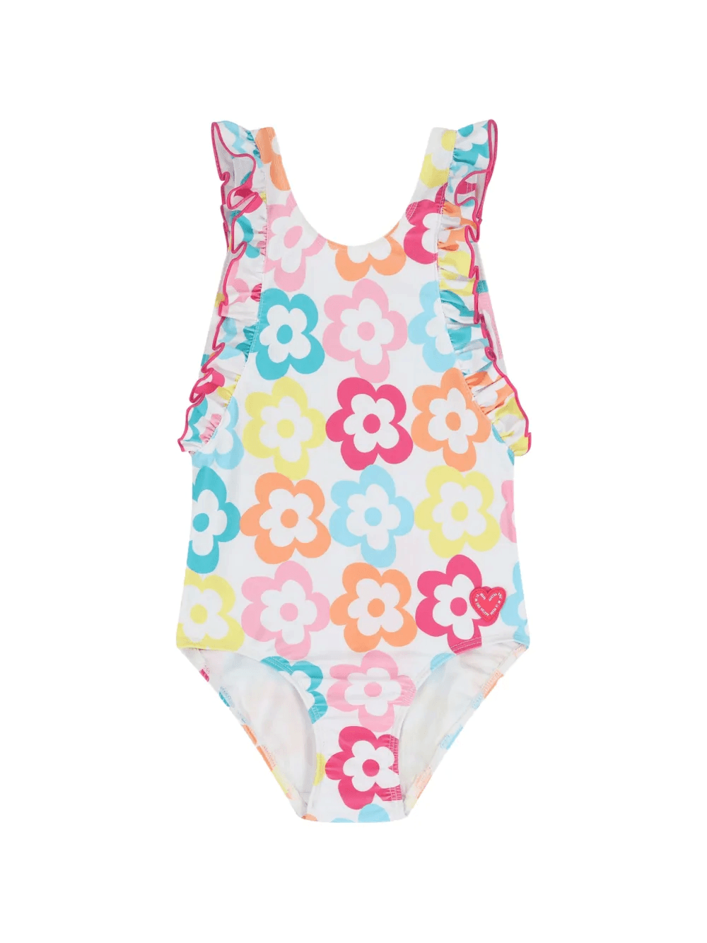 ruffled floral print swimsuit - Image 1