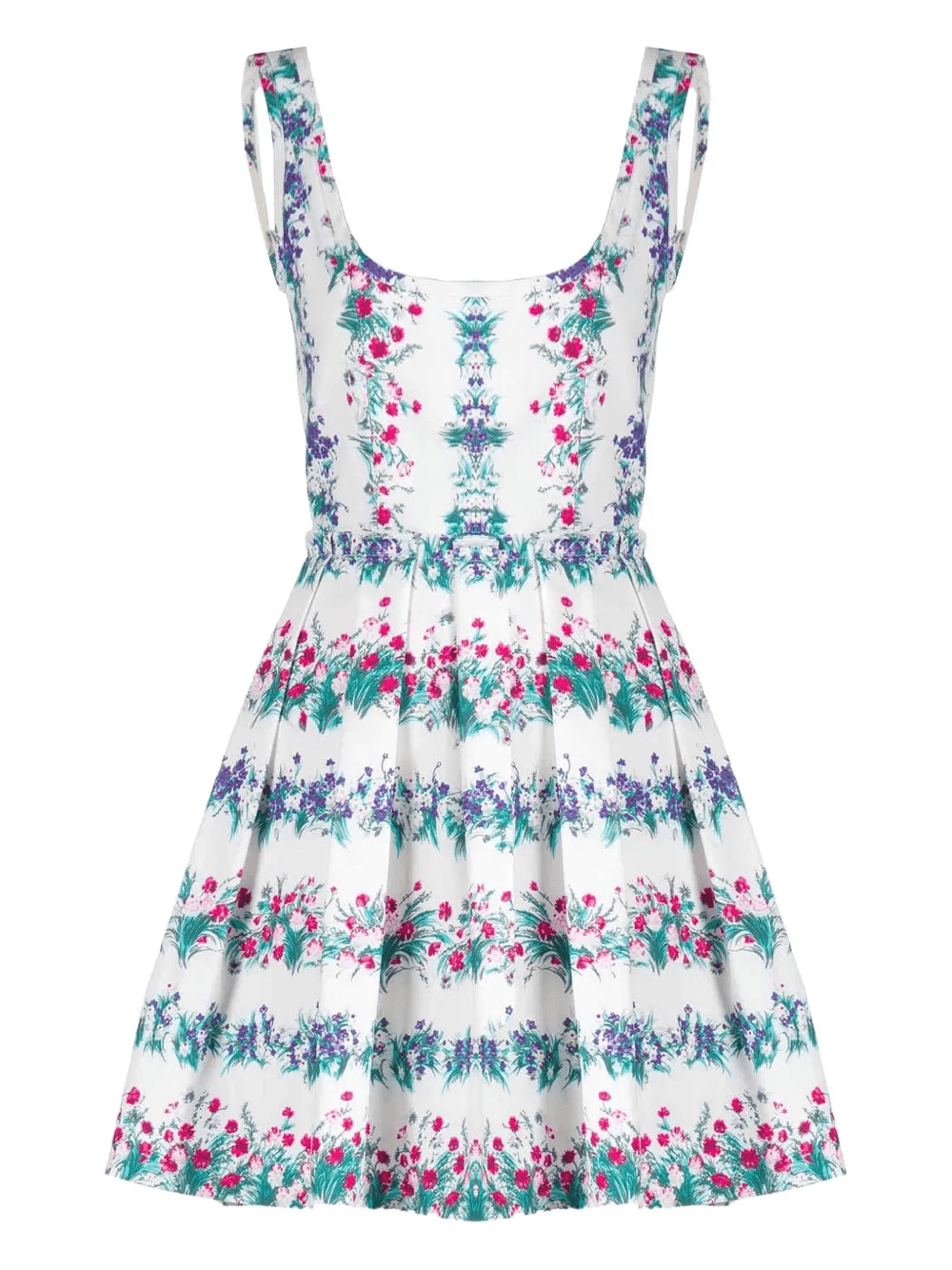 floral-print pleated mini dress - Image 1