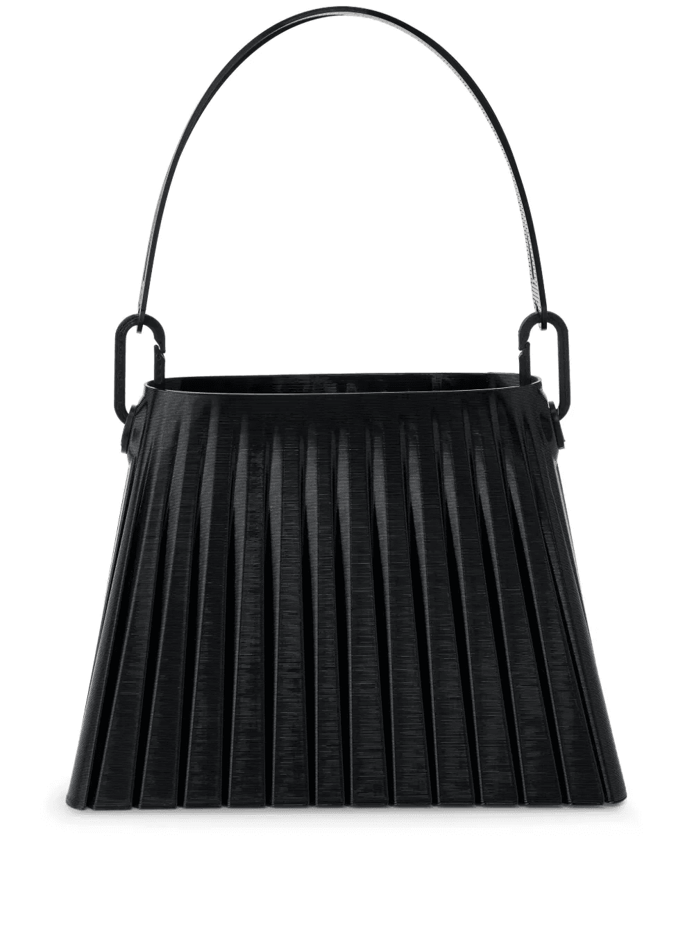 Pleated 3D-printed shoulder bag - Image 1
