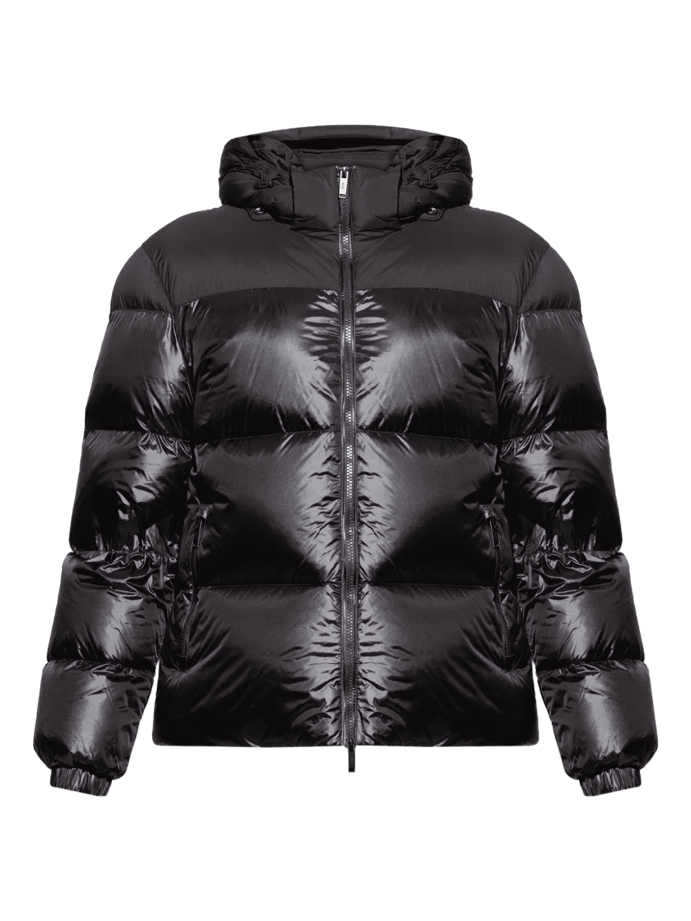 logo-patch padded jacket - Image 1
