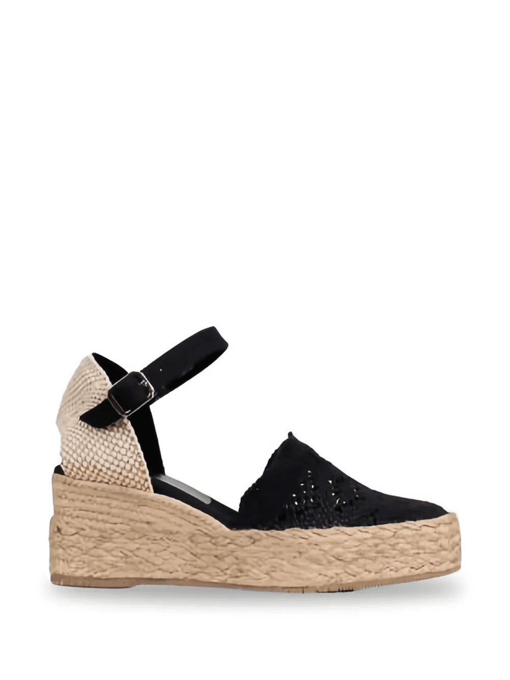 black heeled espadrilles - Image 1