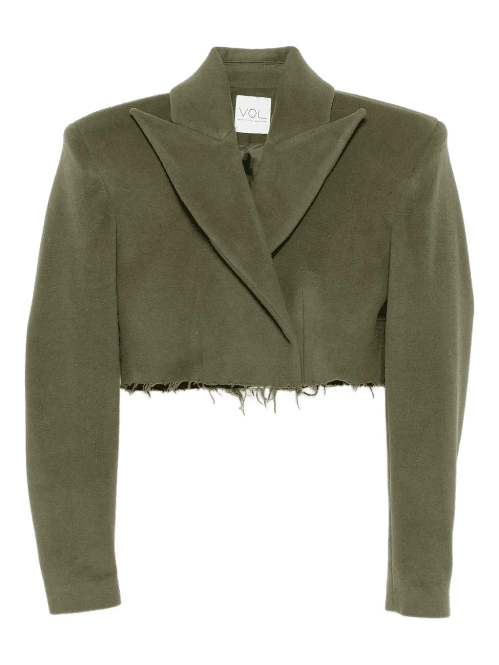 frayed-hem wide-lapels jacket - Image 1
