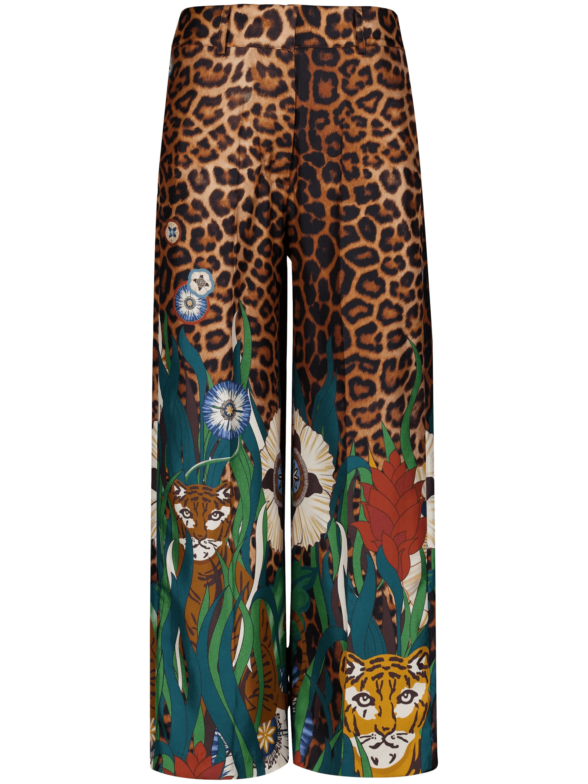 printed silk trousers - Image 1