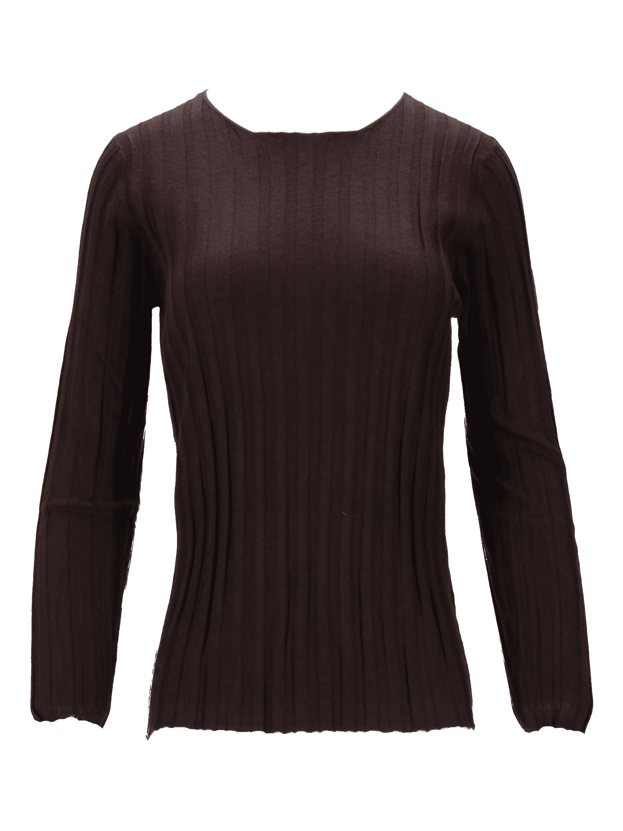 ribbed round-neck top - Image 1