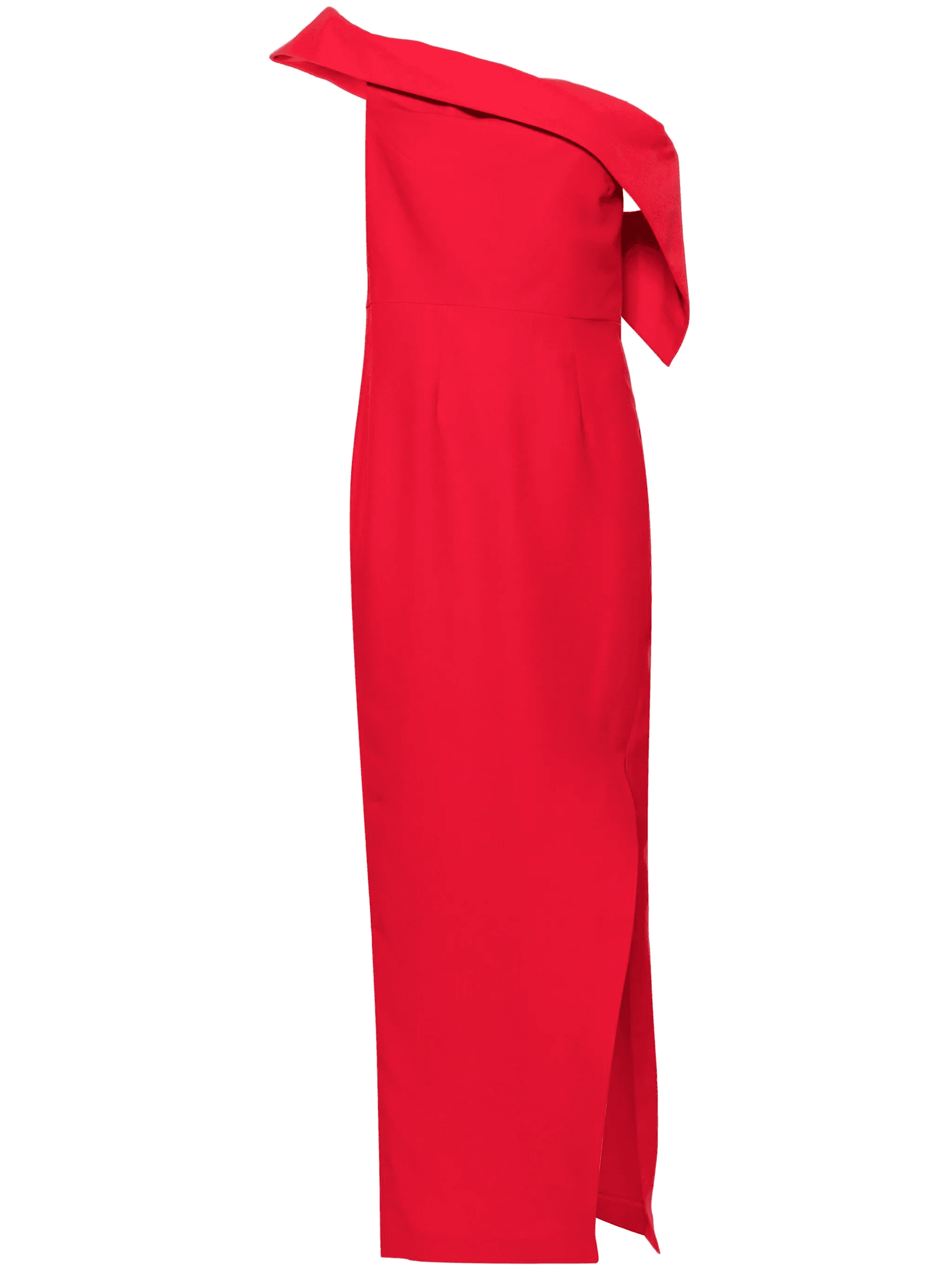 off-shoulder crepe gown - Image 1