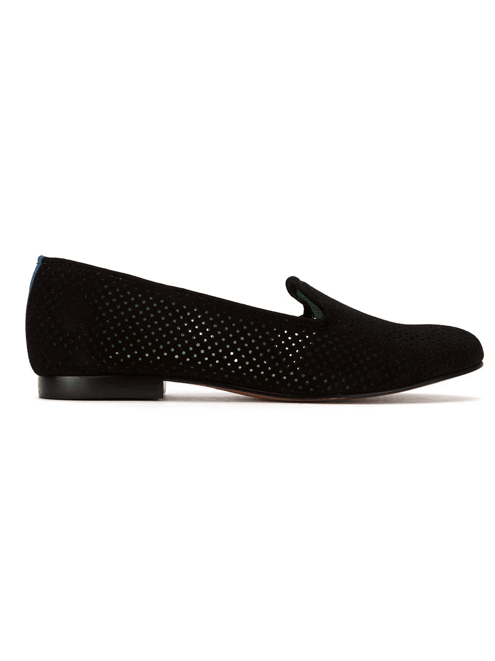 perforated suede loafers - Image 1