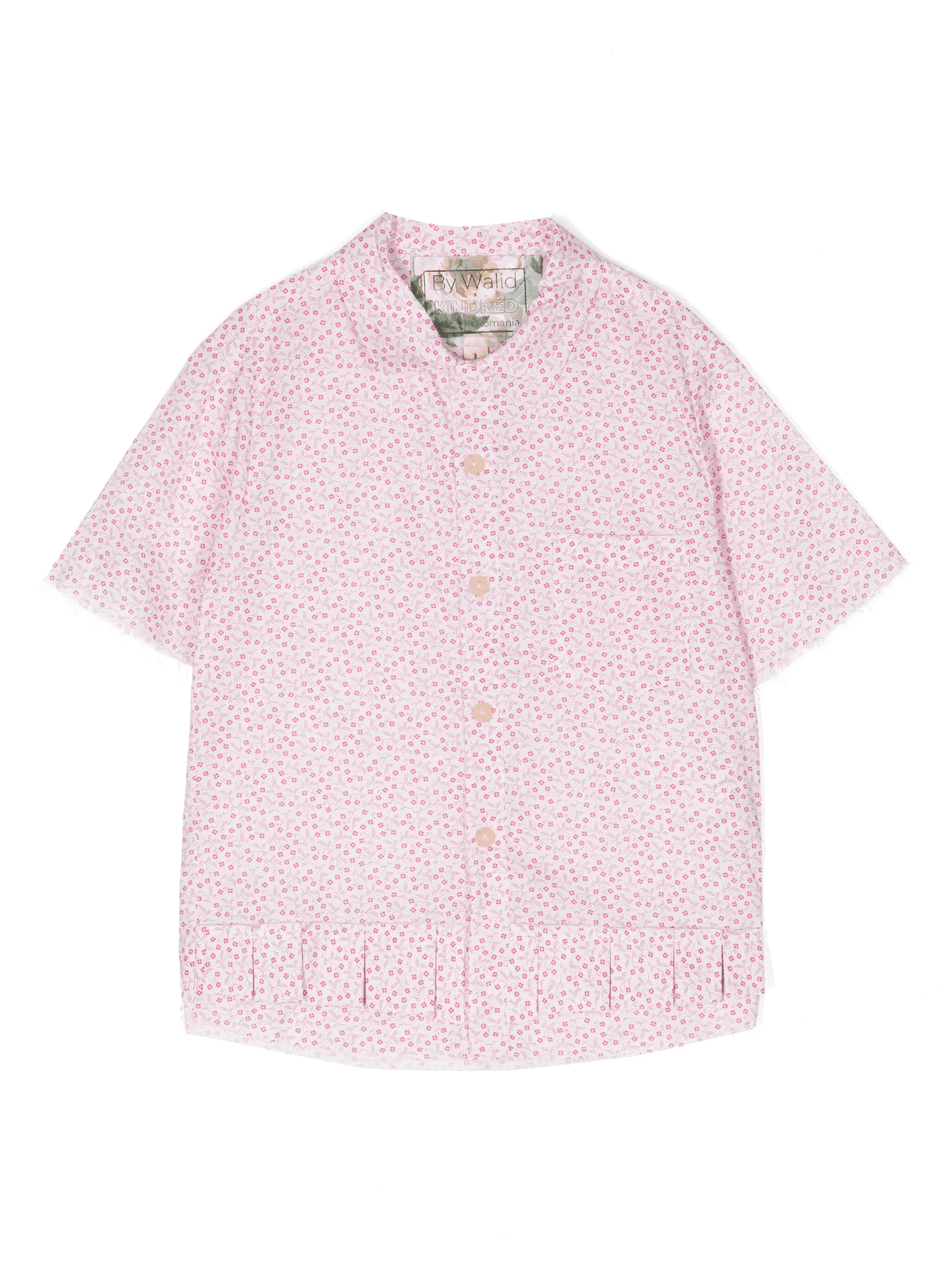 floral-print cotton shirt - Image 1