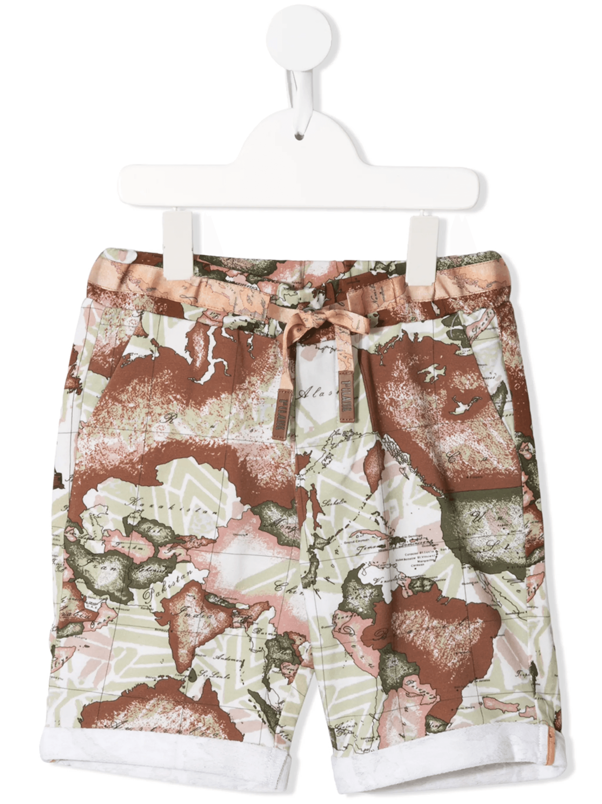 map-print track shorts - Image 1