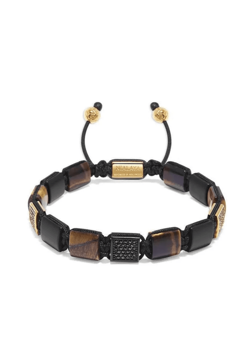 logo-embossed beaded bracelet - Image 1