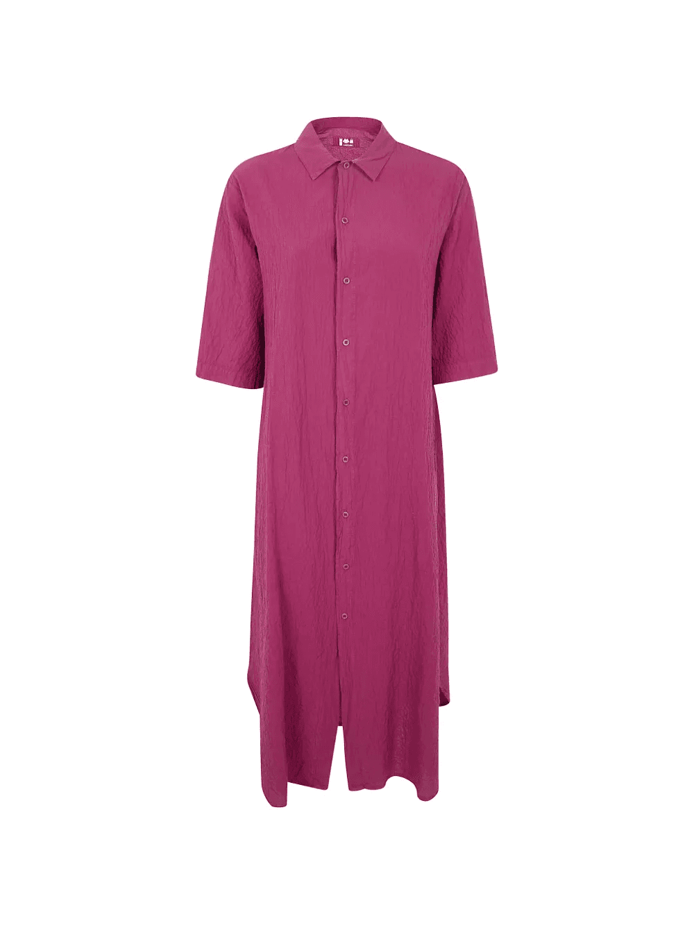 button textured dress - Image 1