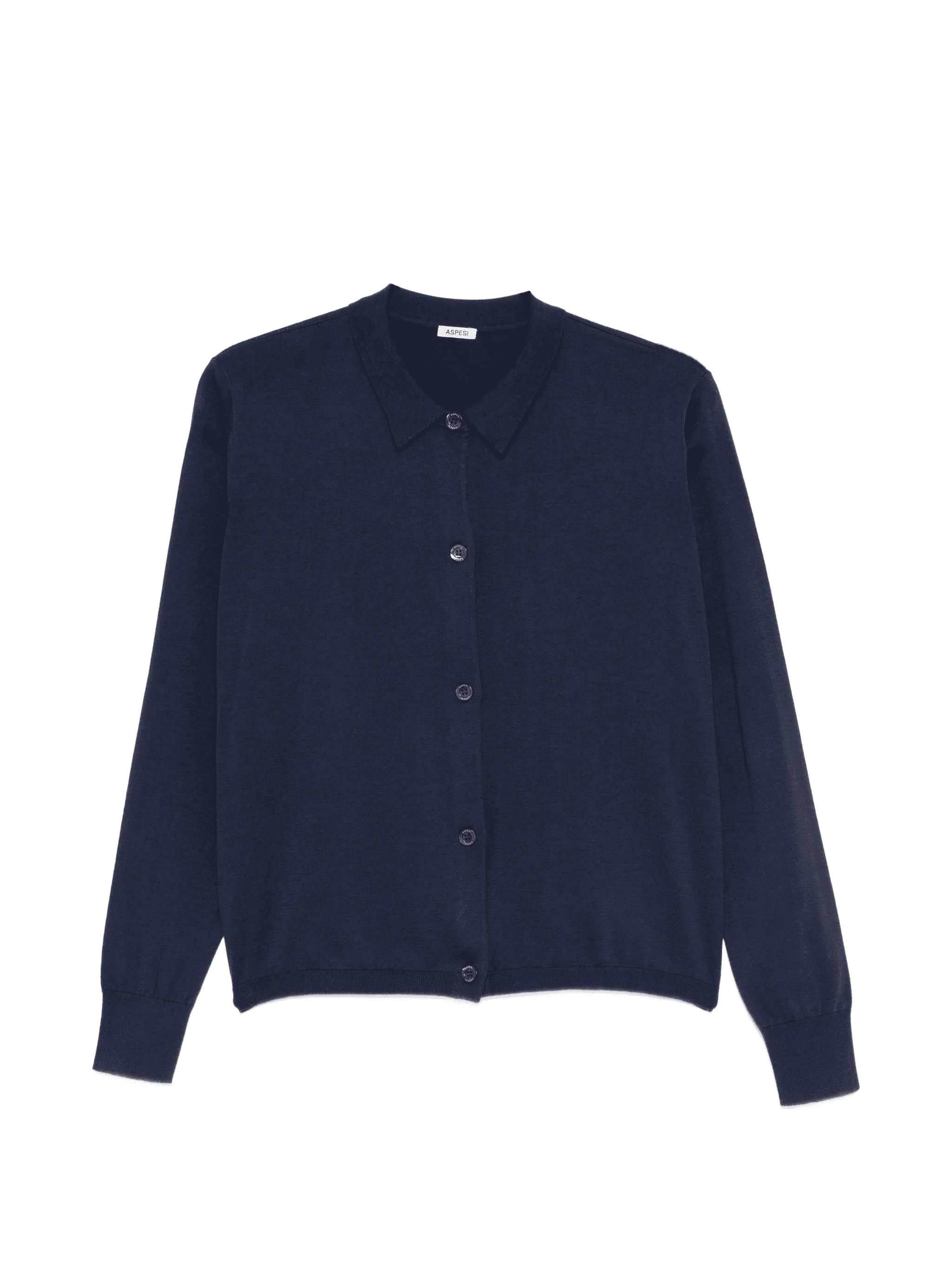 collar buttoned cardigan - Image 1