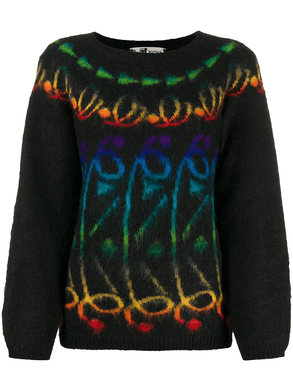 1980s patterned jumper - Image 1