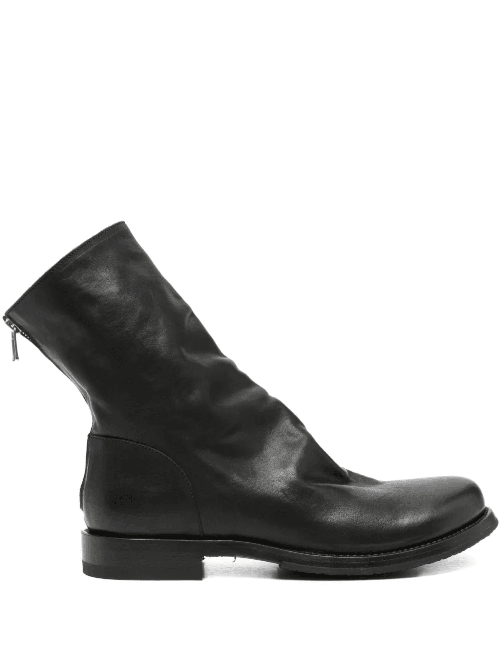 side-zip leather boots - Image 1