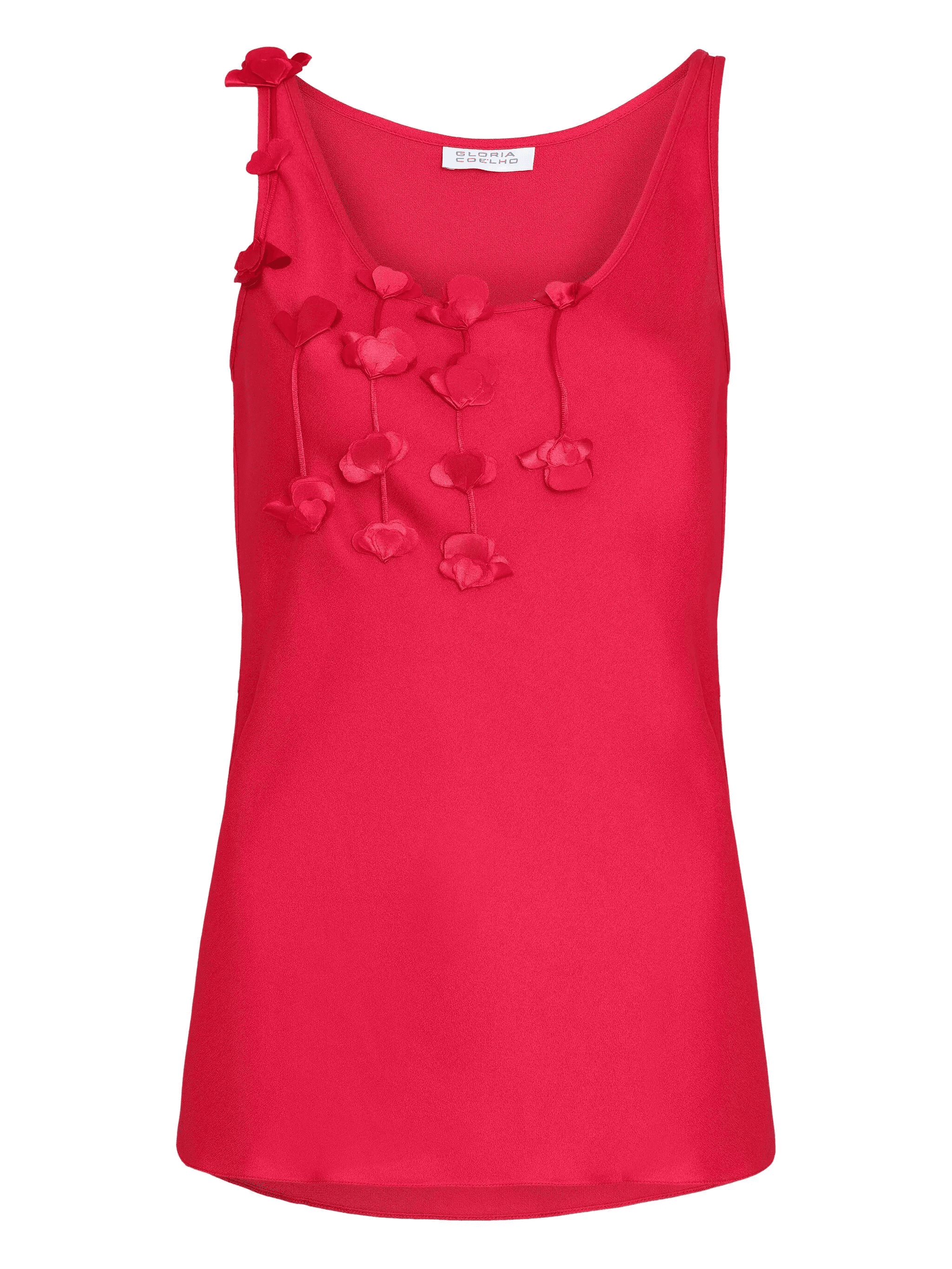 flower-embellished blouse - Image 1