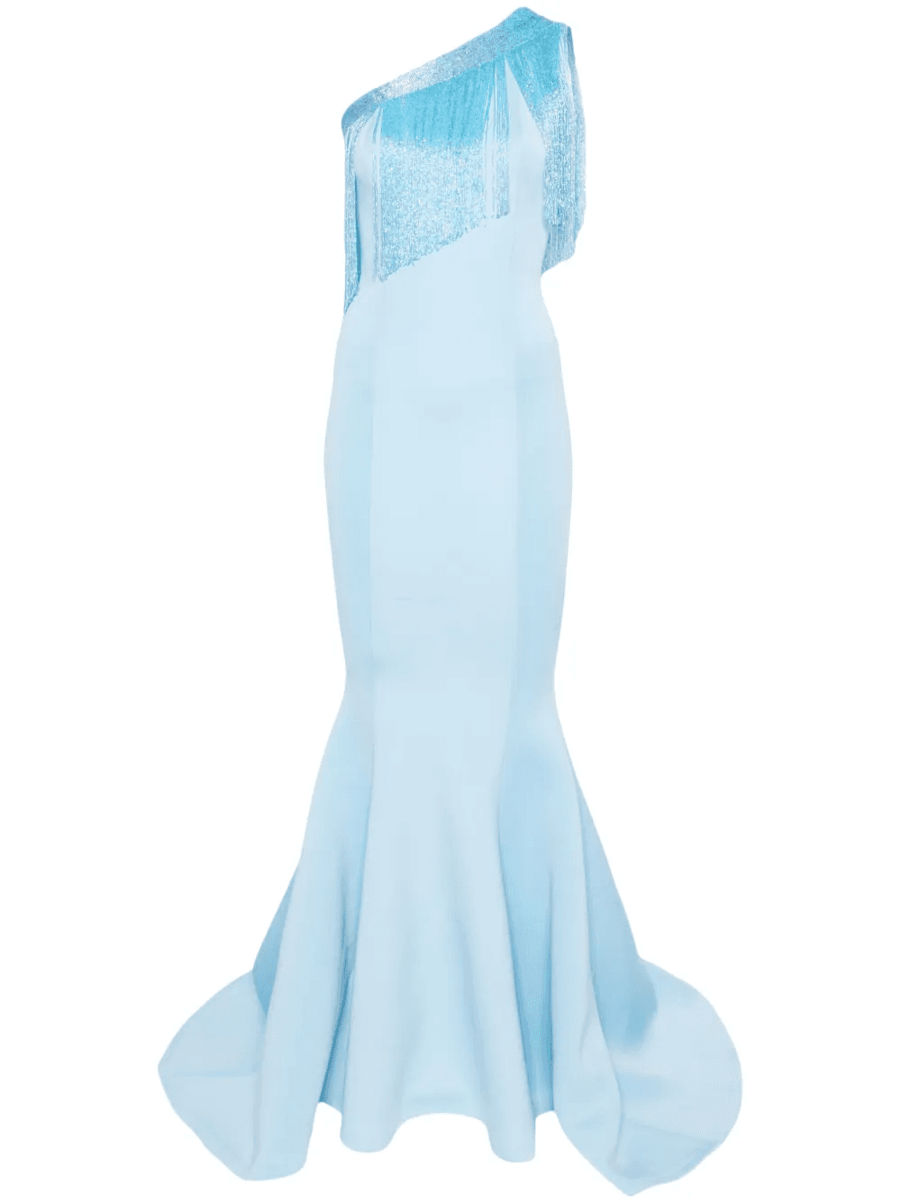 one-shoulder asymmetric gown - Image 1