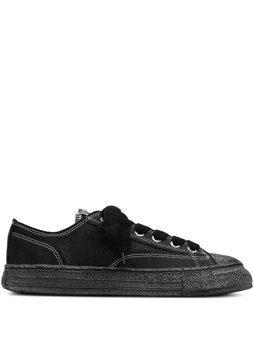 Roy past-sole smudged canvas sneakers - Image 1