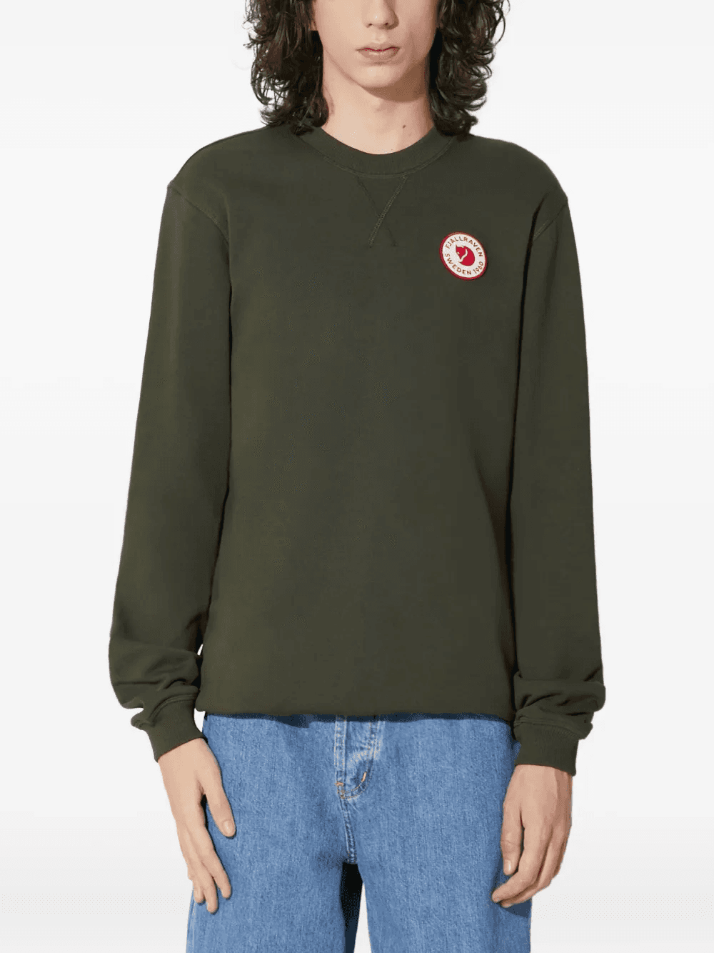 logo patch crew neck sweatshirt - Image 1