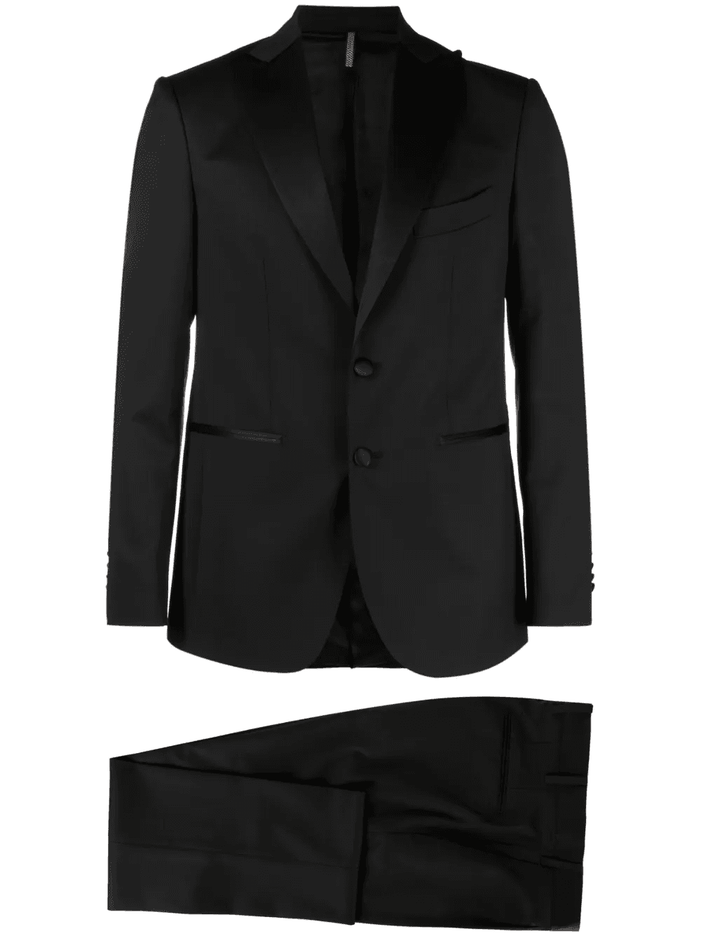 peak-lapel single-breasted blazer - Image 1