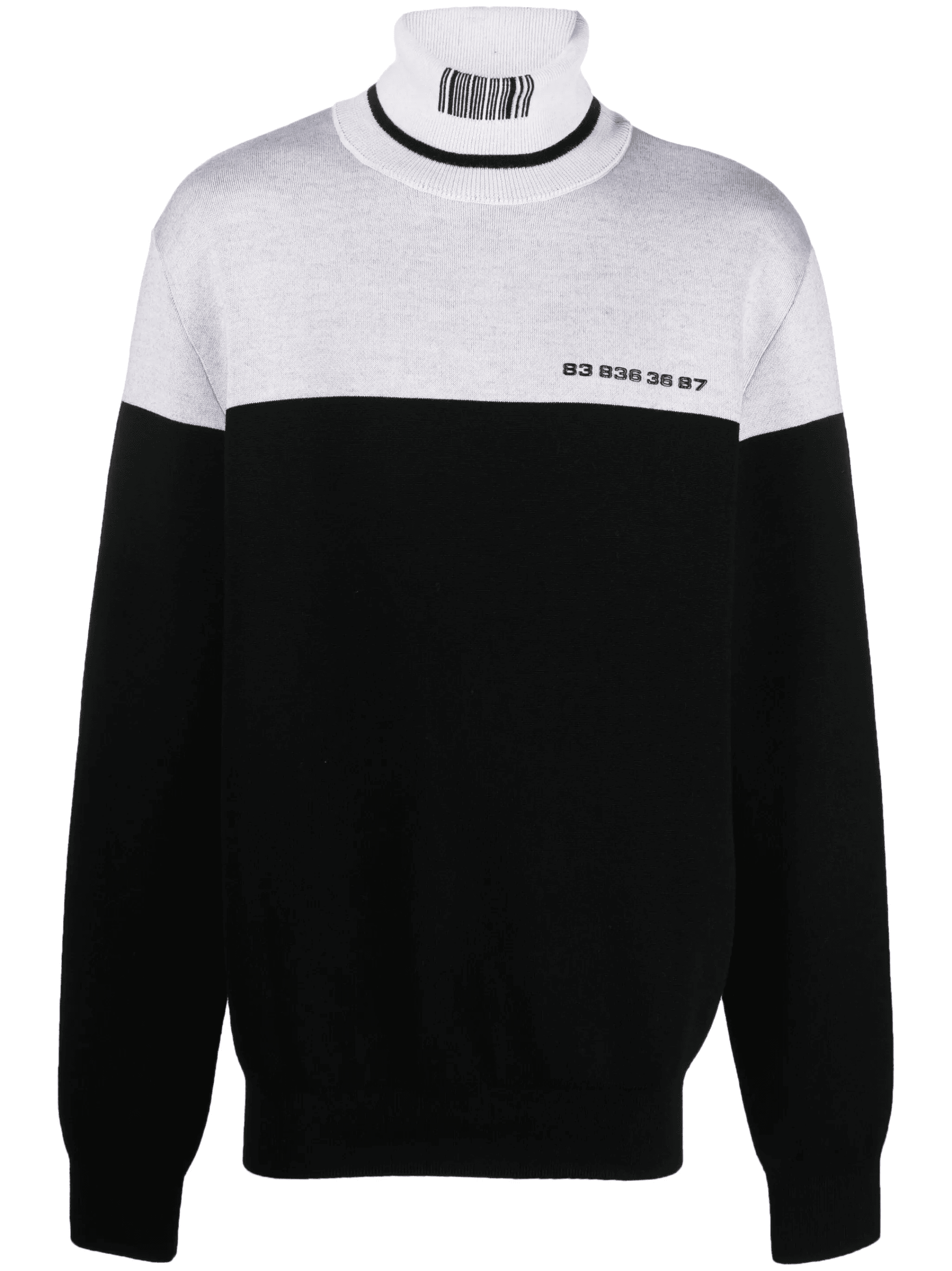 Numbered roll-neck jumper - Image 1