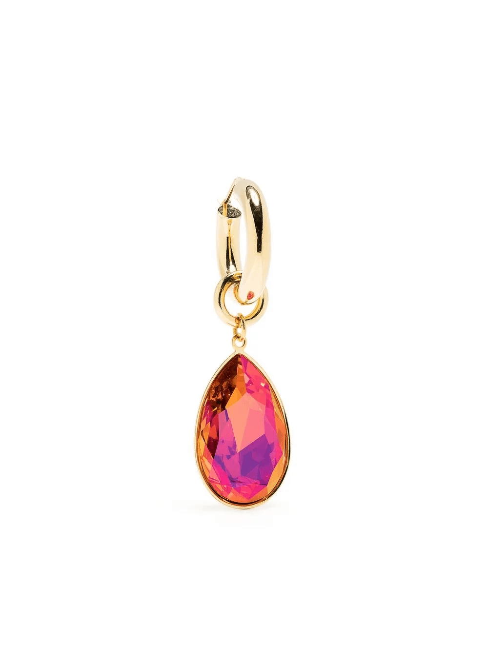 Sunrise crystal-drop hoop earring - Image 1
