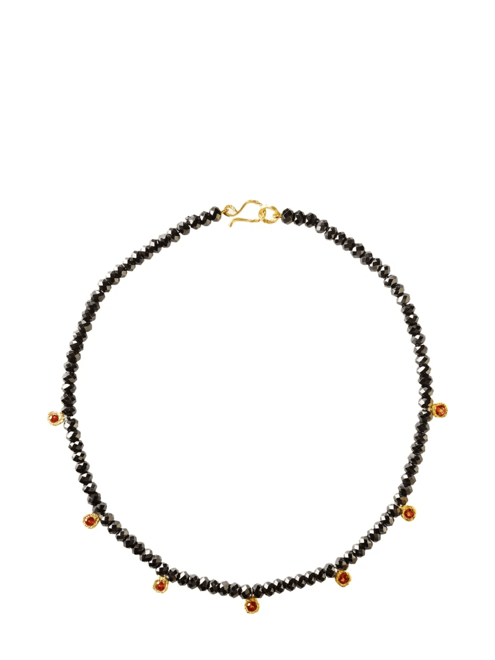 18kt yellow gold Ramona sapphire and spinel necklace - Image 1