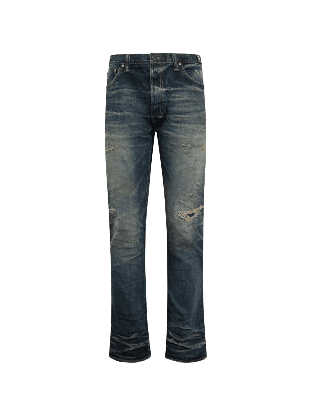 five-pocket straight-leg jeans - Image 1