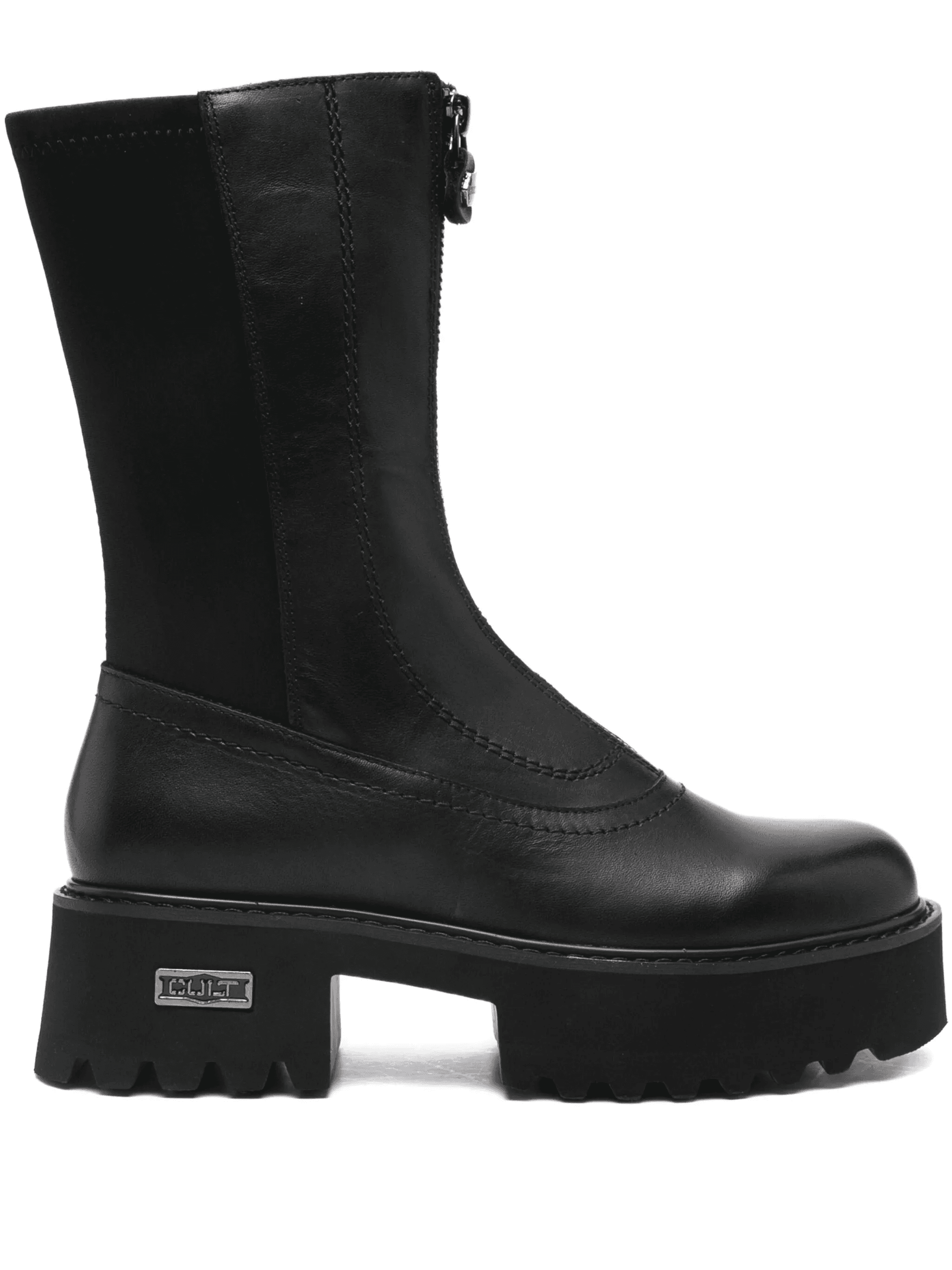 zip-up platform boots - Image 1