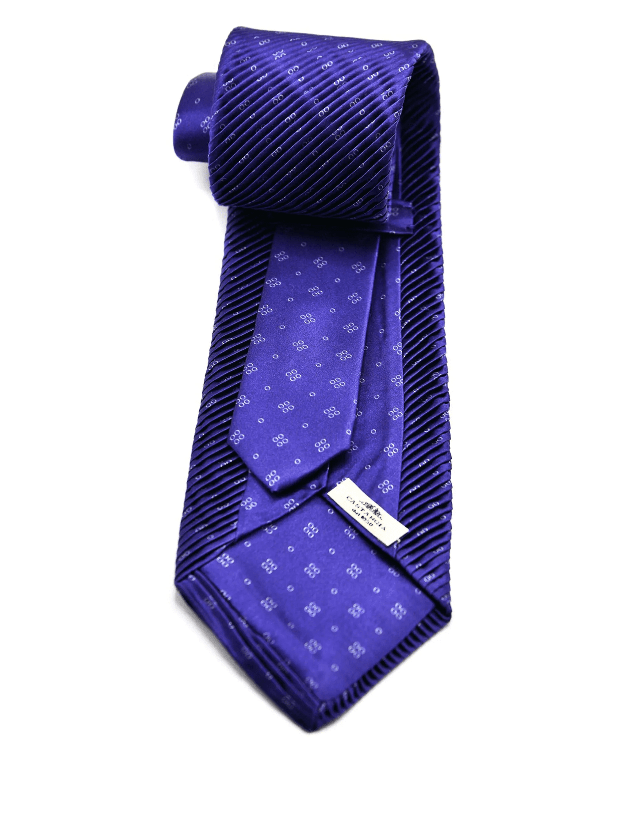 patterned silk tie - Image 1